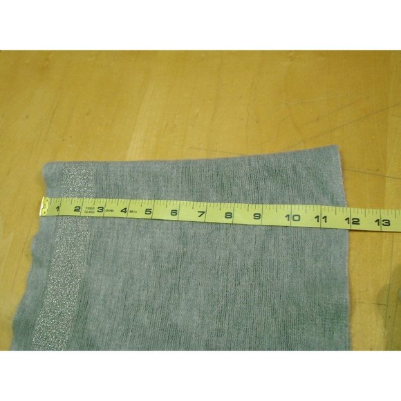 Calvin Klein Gray Acrylic Glitter Knit Infinity Scarf Warm Soft Stretch 33x12" - Picture 16 of 16